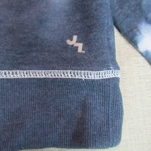 Joy Lab Sweatshirt Womens S Blue White Tie Dye Long Sleeve Boho Hippie Beachy - Picture 4 of 10